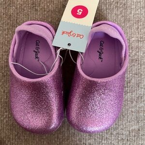 Cat & Jack Kids Glitter Slippers - Purple